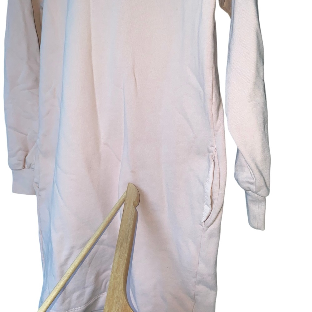 Everlane The Classic French Terry Pink Sweater Dress w/ Pockets Women's Medium - Picture 2 of 6
